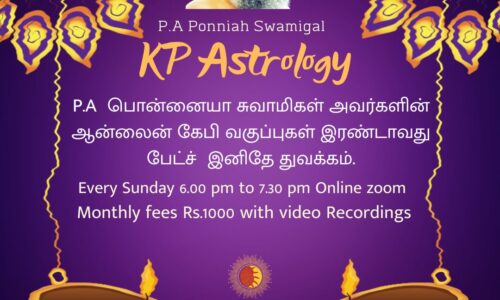 KP Astrology New Batch Month -14 , August 2023