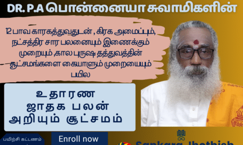 உதாரண ஜாதக பலன் அறியும் சூட்சமம்- June 2025 Jathaga Palan Month – 9